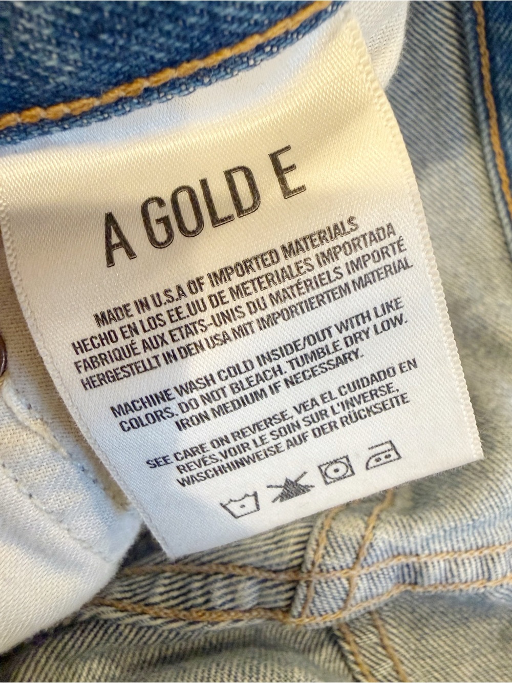 AGOLDE Jamie High Rise Classic Jeans Distressed Dakota Wash size 24 - Picture 8 of 9